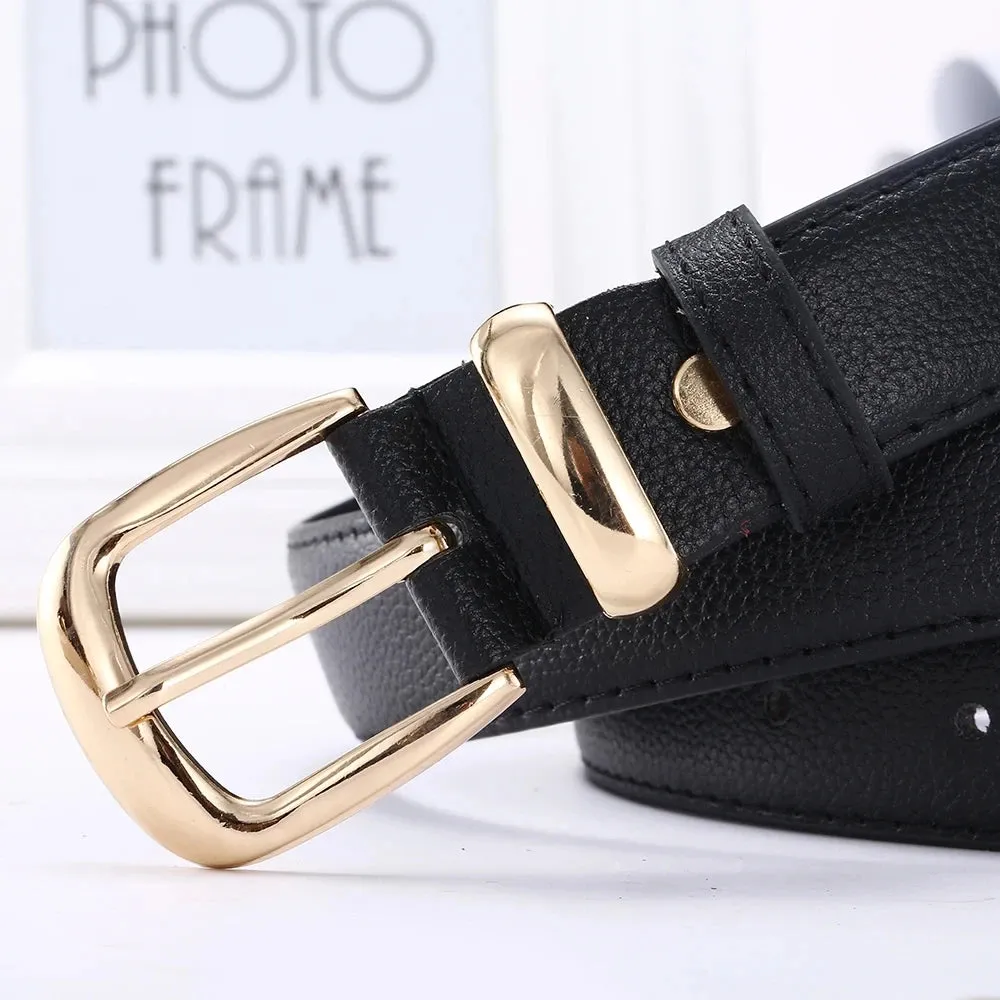 1pcs Women's Belt Simple Fashionable Needle Buckle Belt Casual Versatile Korean PU Leather Belt With Pants Jeans Belt Lady Belts