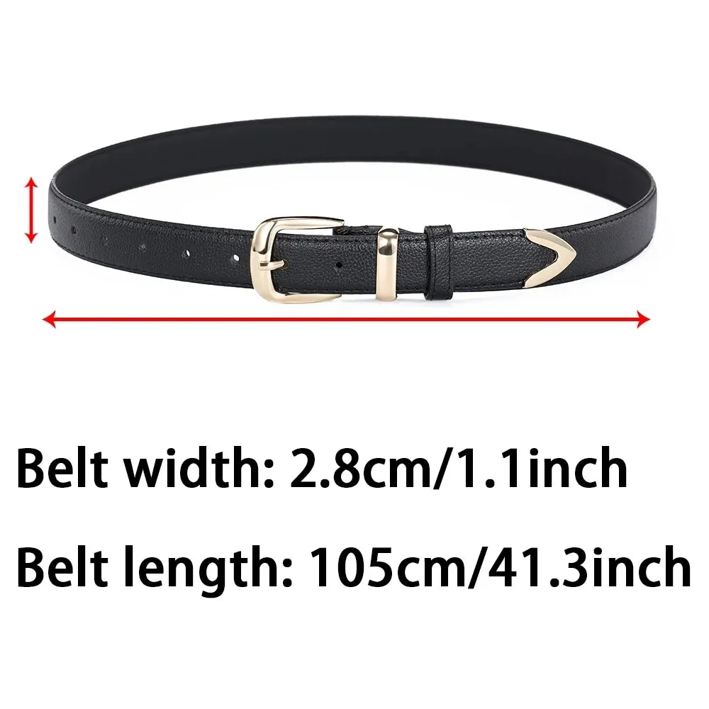1pcs Women's Belt Simple Fashionable Needle Buckle Belt Casual Versatile Korean PU Leather Belt With Pants Jeans Belt Lady Belts