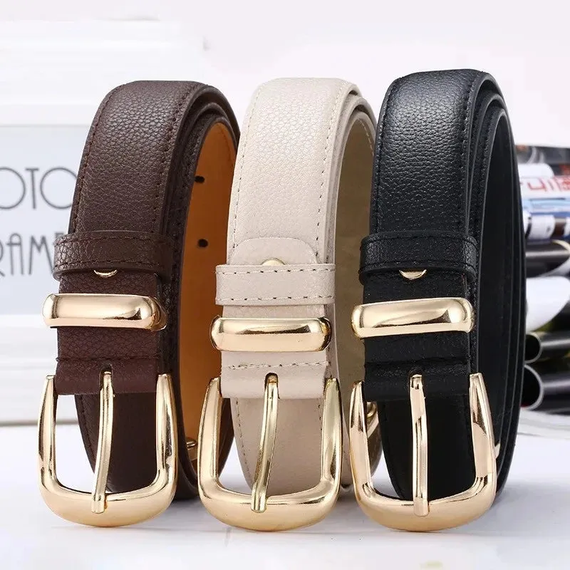 1pcs Women's Belt Simple Fashionable Needle Buckle Belt Casual Versatile Korean PU Leather Belt With Pants Jeans Belt Lady Belts