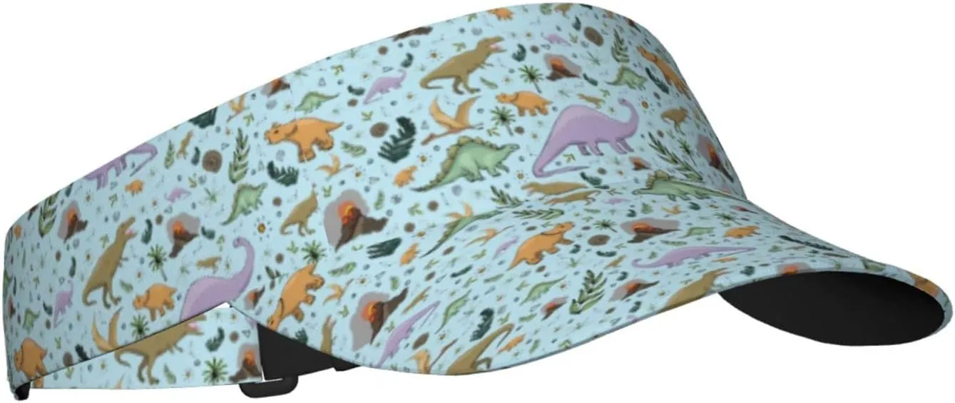 Animal Dinosaur Hat Sun Visor for Women Dinosaur Wide Brim Beach Hats Women Foldable Summer Sun Hats Women