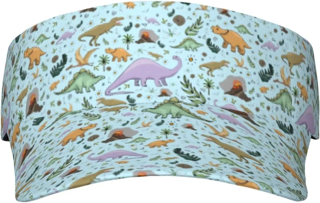 Animal Dinosaur Hat Sun Visor for Women Dinosaur Wide Brim Beach Hats Women Foldable Summer Sun Hats Women