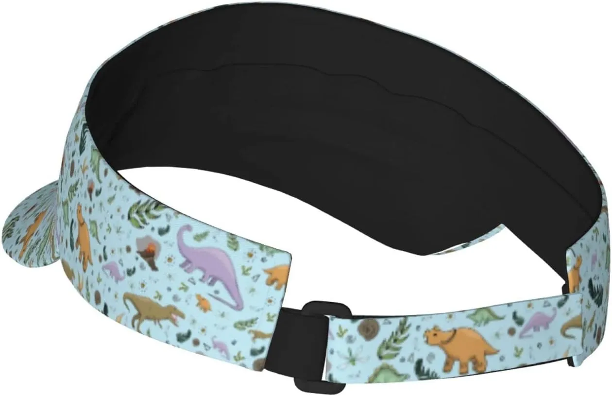 Animal Dinosaur Hat Sun Visor for Women Dinosaur Wide Brim Beach Hats Women Foldable Summer Sun Hats Women