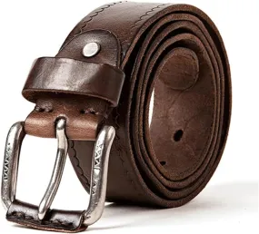 Belts 105/110/115/120/125cm Genuine Leather Belts Men Belt Vintage Pin Buckle Jeans Belts Strap Casual Leather Belt for Men