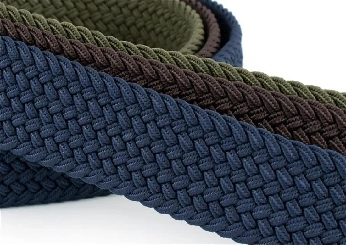 Belts for Womens Stretch Braided Web Elastic Girl thin Belt for Casual Pants Jeans