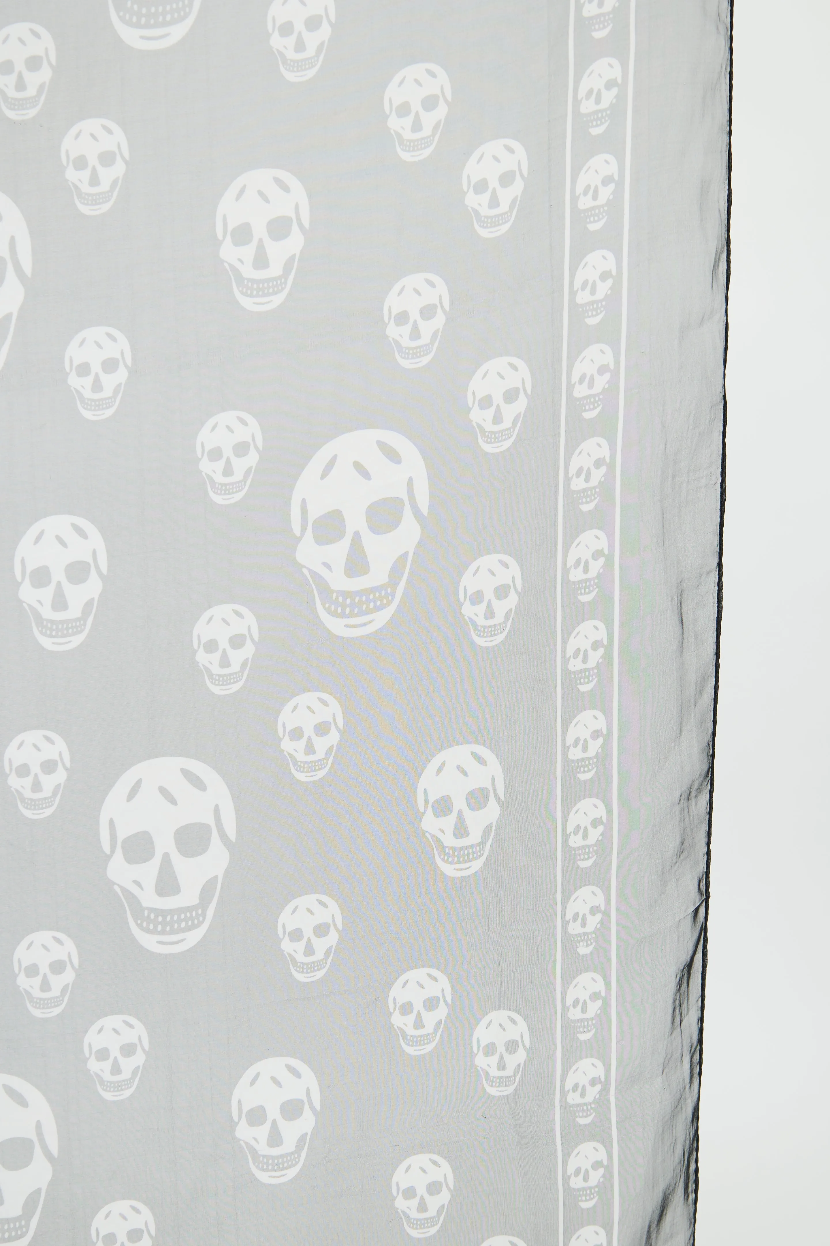 Black Skull Print Scarf