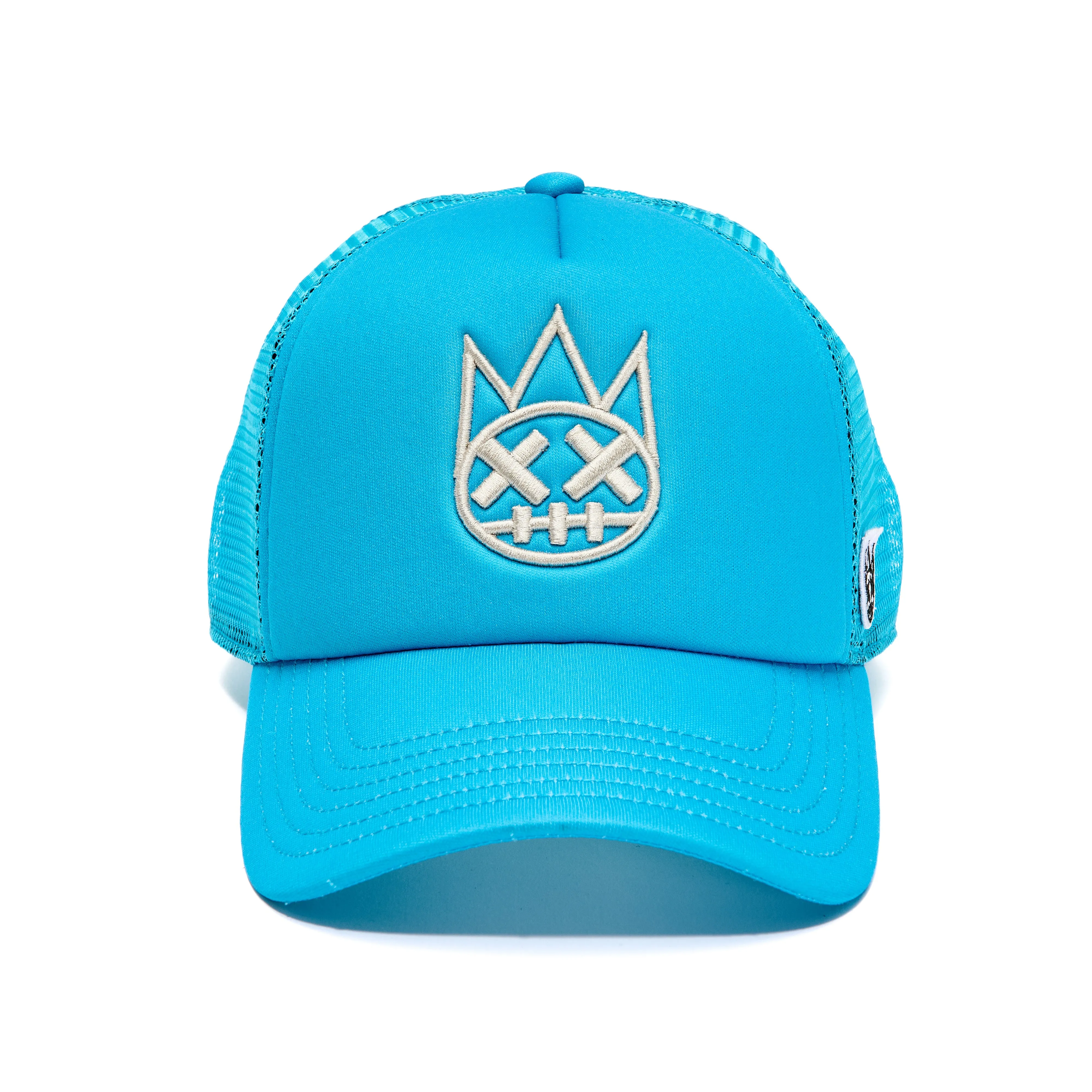 CLEAN SHIMUCHAN LOGO MESH BACK TRUCKER HAT IN ELECTRIC BLUE