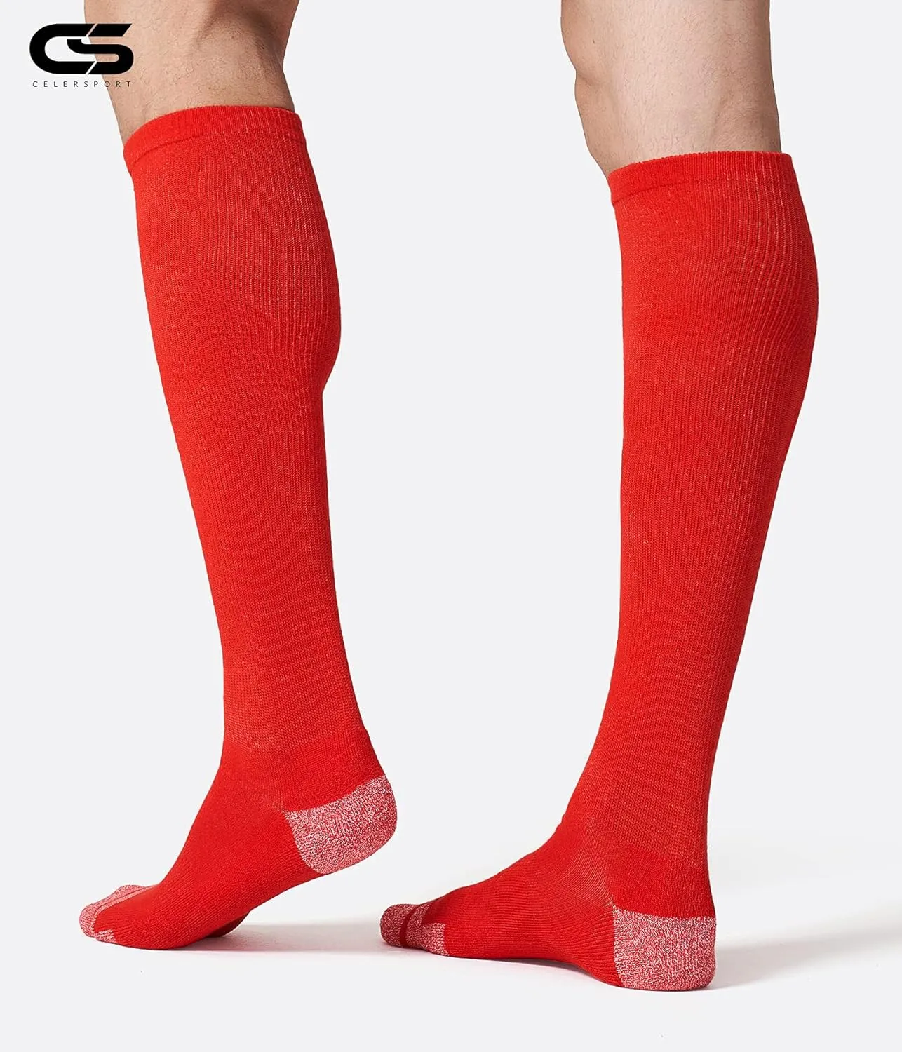 CS CELERSPORT 2/3 Pack Baseball Softball Soccer Socks Knee High Over the Calf Sports Tube Socks
