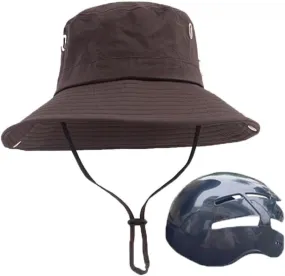 Cycling Helmet for Unisex Adults Bucket Hats with Bike Helmet Fashion Breathable Sunscreen Head Protection Bicycle Helmet Hats Women Adult