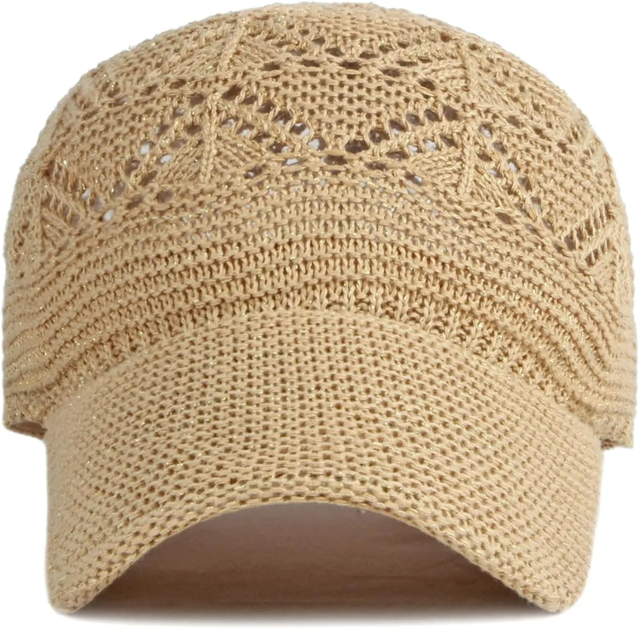FASHIXD Knit Mesh Baseball Cap for Women Summer Yarn Trucker Hats Breathable Outdoor Hat
