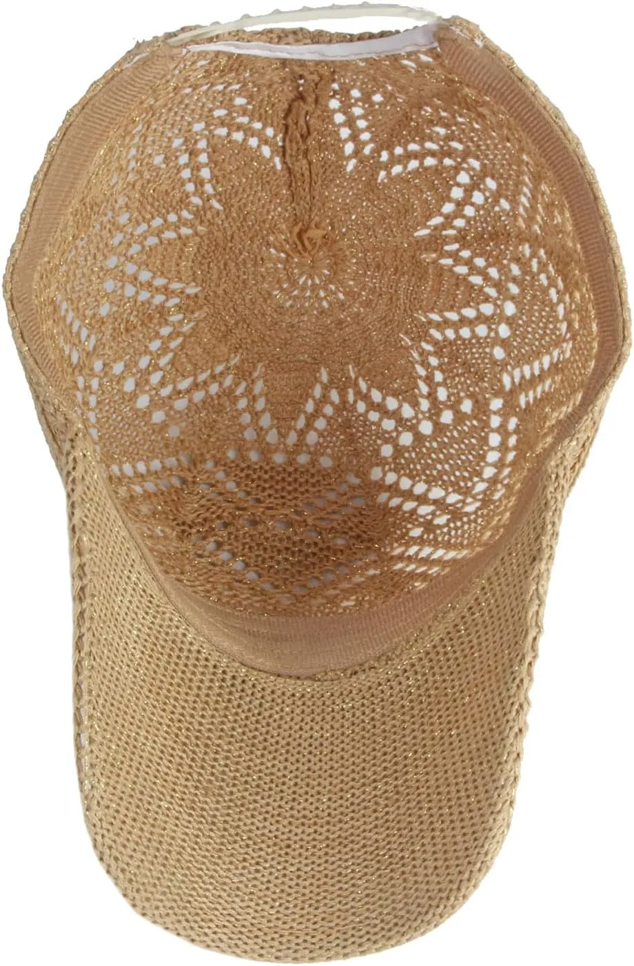 FASHIXD Knit Mesh Baseball Cap for Women Summer Yarn Trucker Hats Breathable Outdoor Hat
