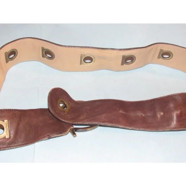 Ferragamo Brown Leather Belt