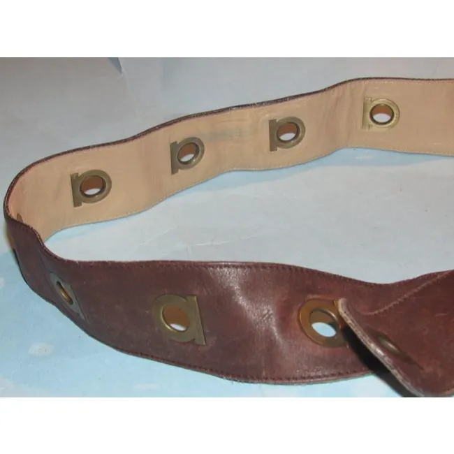 Ferragamo Brown Leather Belt