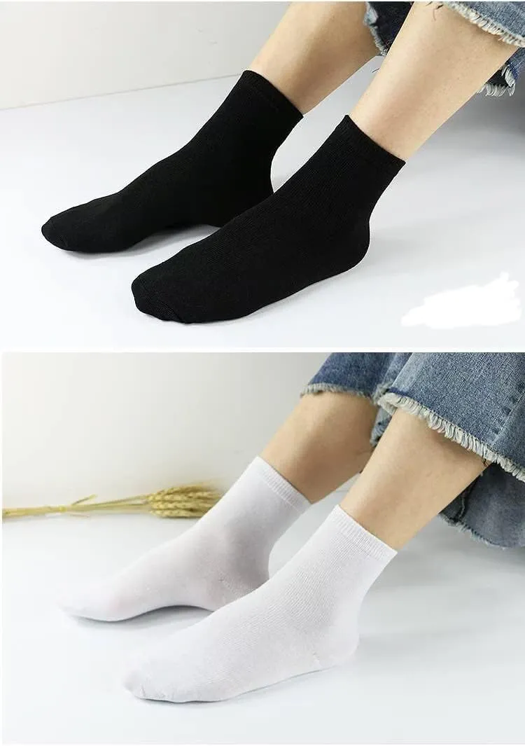 FIySoukey 6 Pairs Unisex Athletic Ankle Quarter Socks Sports Running Casual Outdoor Crew Socks for Men's & Women's