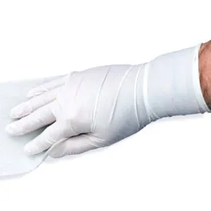 High-Tech Conversions GLH-CRN-12-SM CLASS 100, 12“ NITRILE TEXTURED GLOVE SMALL, POLY BAGGED, 100 GLOVES/PACK