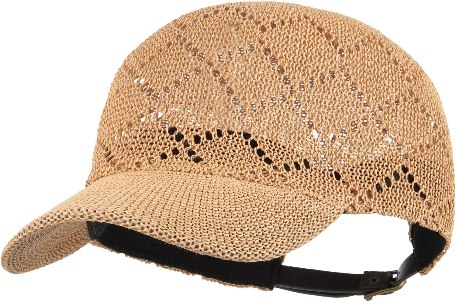 LABANCA Women Knitting Mesh Baseball Caps Summer Hollow Yarn Trucker Hats Crochet Breathable Outdoor Baseball Hats