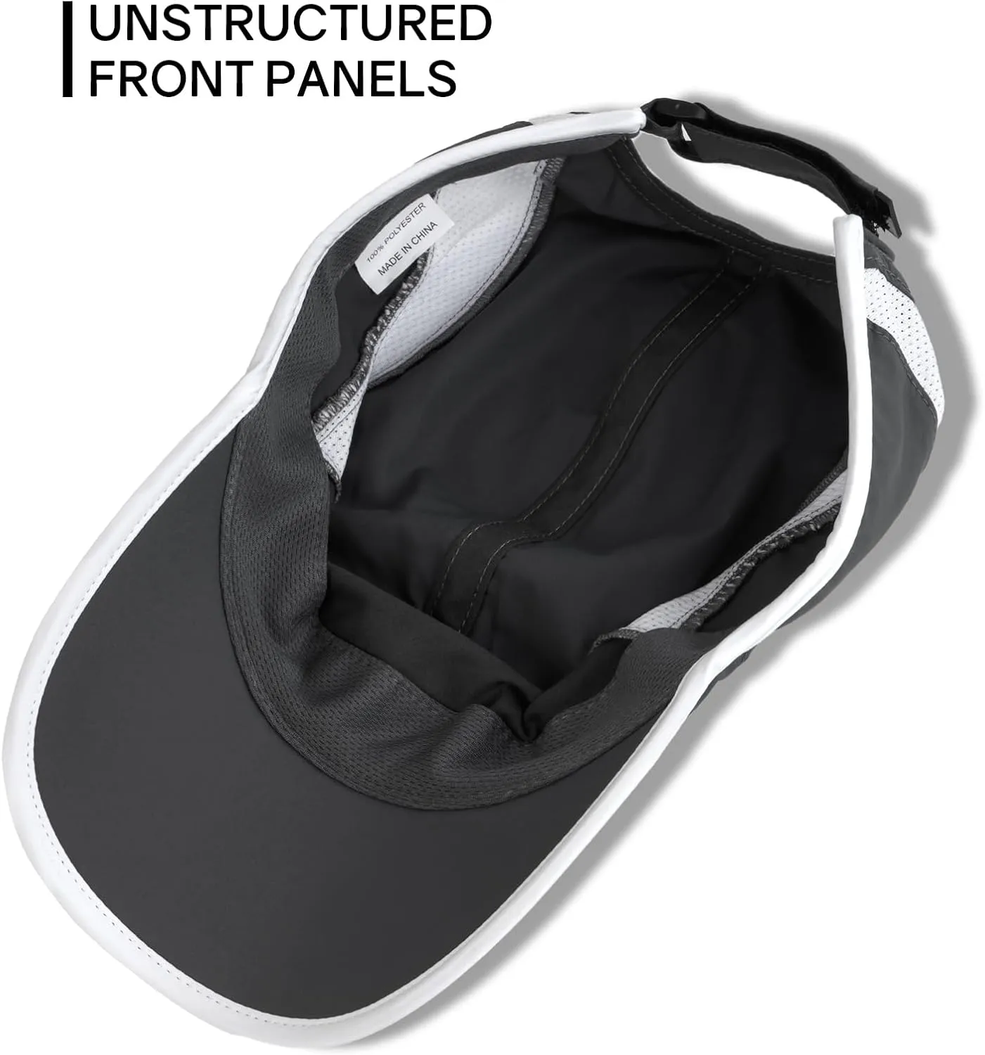 Quick Dry Running Hat Adjustable Cooling Baseball Hat Breathable Sport Cap Reflective UPF 50  Run Hats for Womens Men