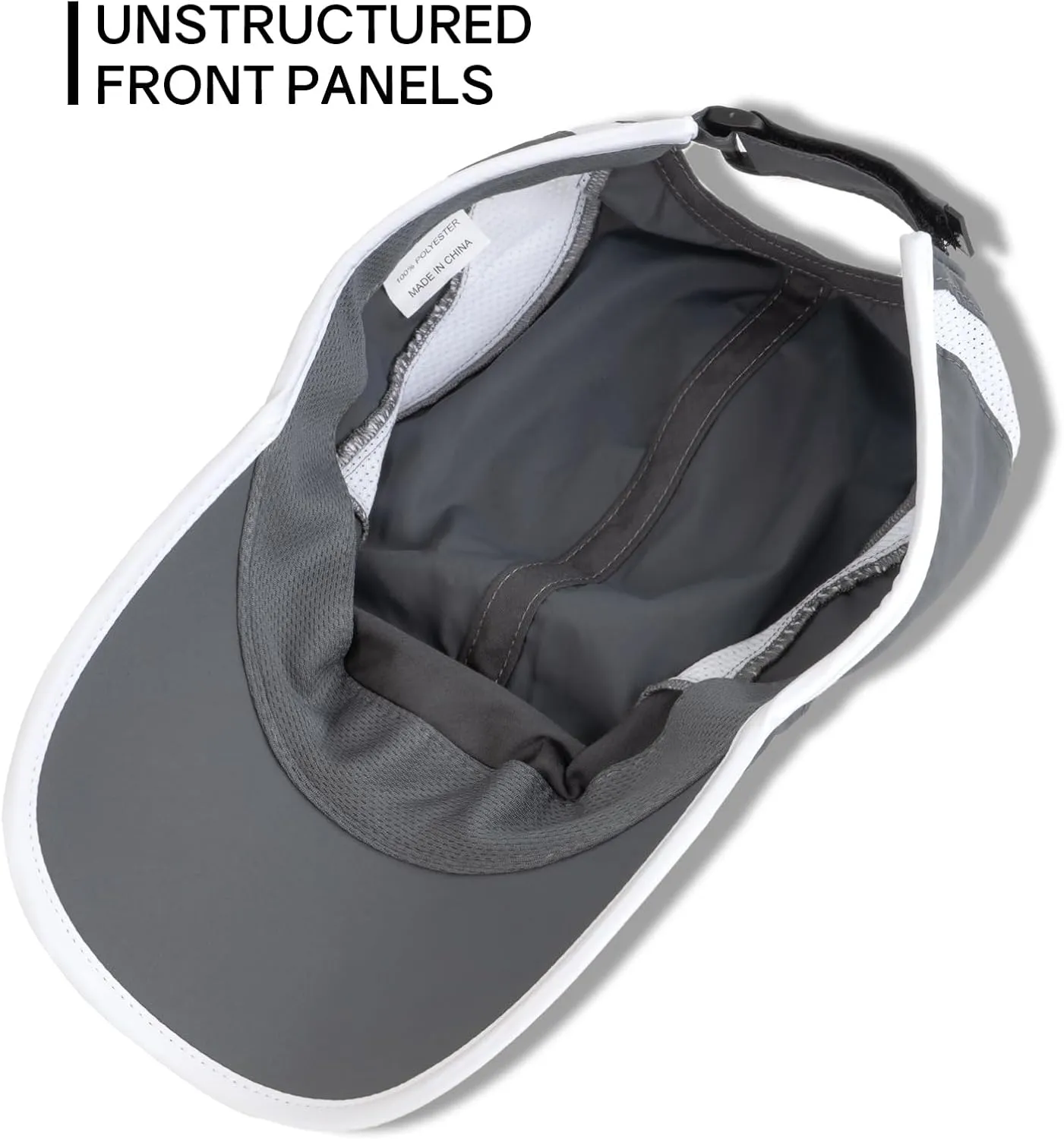 Quick Dry Running Hat Adjustable Cooling Baseball Hat Breathable Sport Cap Reflective UPF 50  Run Hats for Womens Men