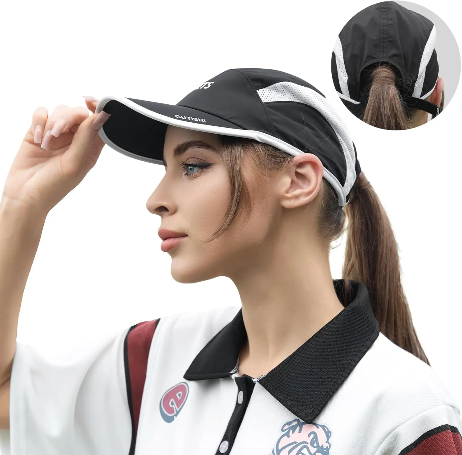 Quick Dry Running Hat Adjustable Cooling Baseball Hat Breathable Sport Cap Reflective UPF 50  Run Hats for Womens Men