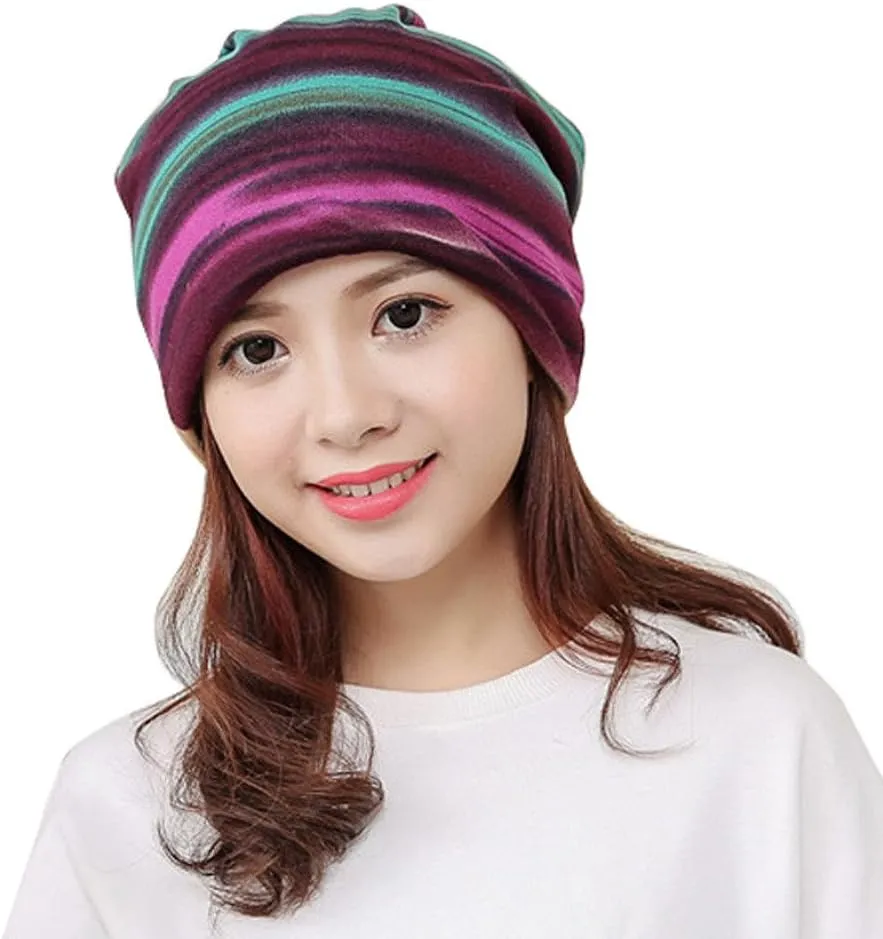 Winter Womens Beanie Hat Satin Lined Pompom Beanie Hat for Women Winter Warm Knit Hats