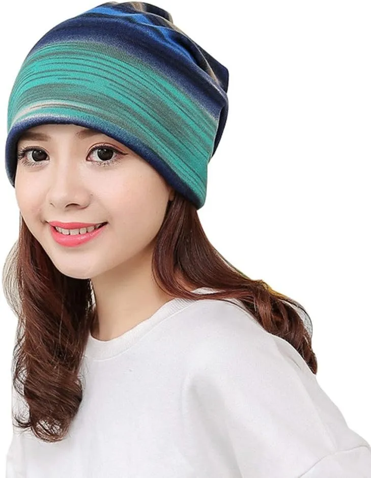 Winter Womens Beanie Hat Satin Lined Pompom Beanie Hat for Women Winter Warm Knit Hats