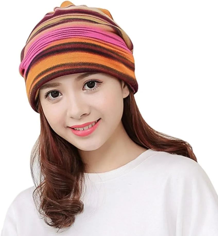 Winter Womens Beanie Hat Satin Lined Pompom Beanie Hat for Women Winter Warm Knit Hats