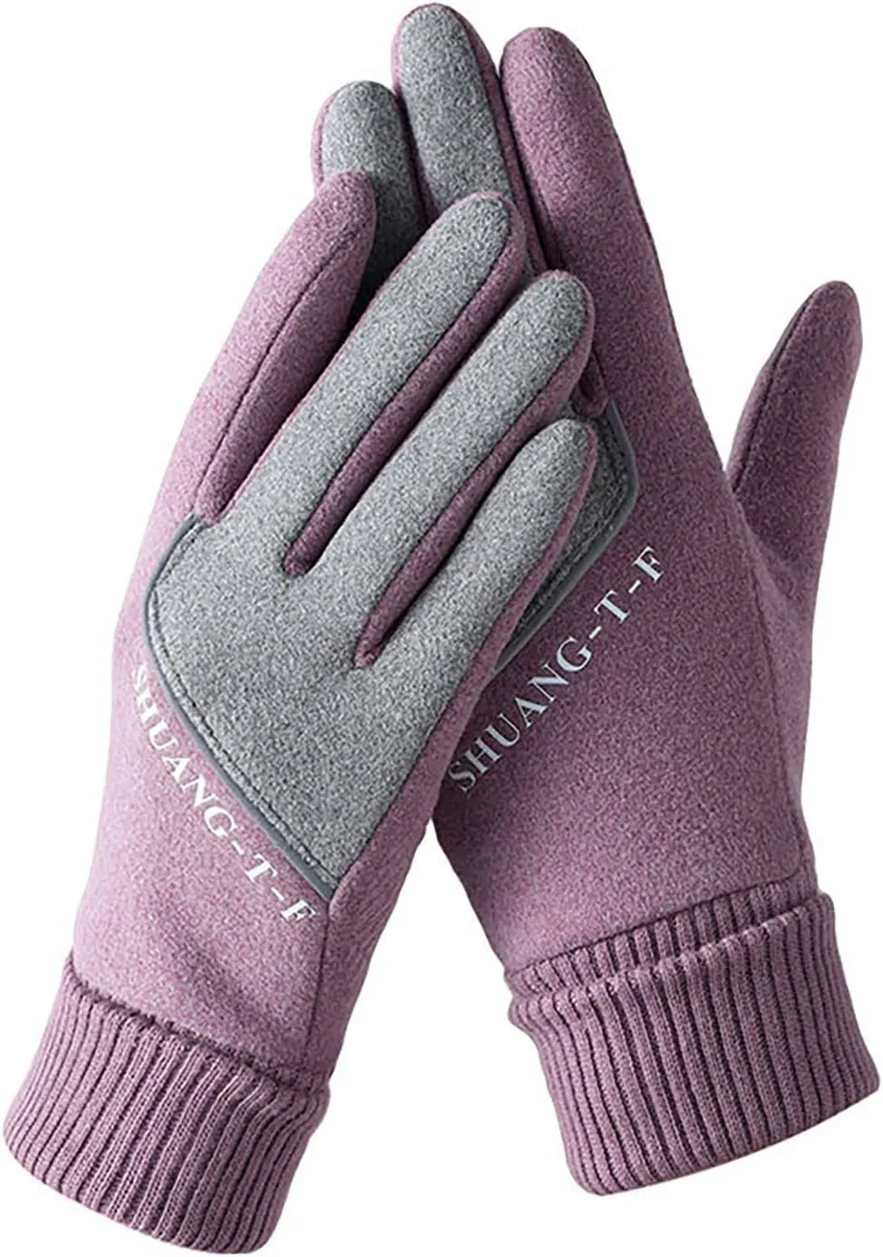 Women's Winter Gloves Warm Touch Screen Fleece Lined Running Thermal Water-resistant Cashmere Riding Soft Texting Walking Dogs for Most Men Women Gifts