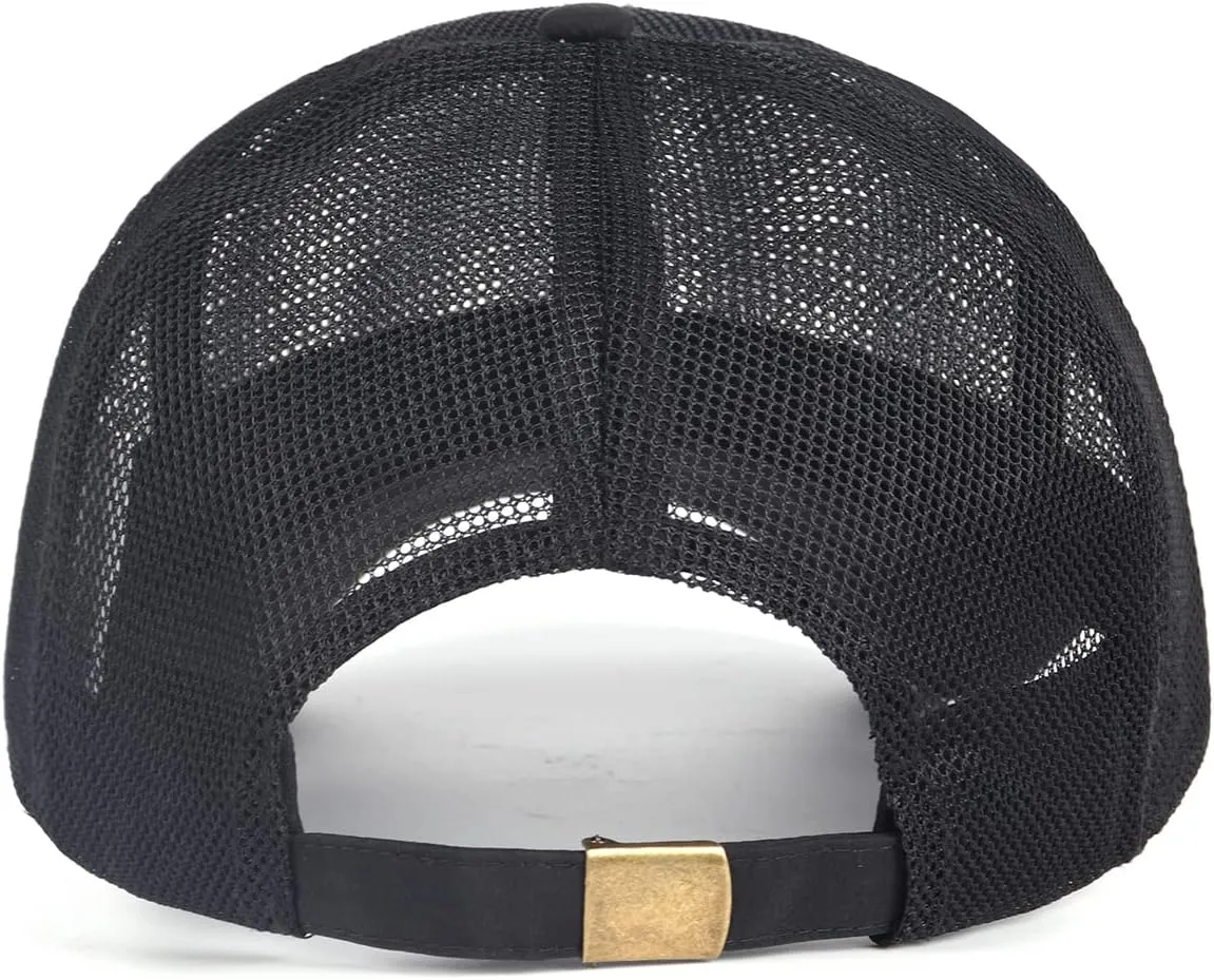 Zylioo XXL Oversize Baseball Mesh Cap,Breathable Cool Running Hat,Adjustable Summer Caps for Big Heads 21.5"-25.5"